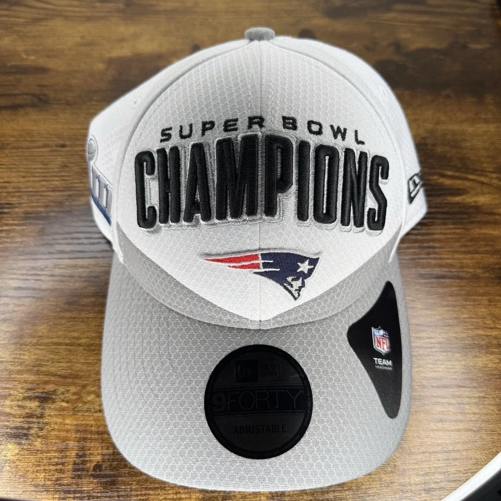 New Era Patriots Super Bowl LIII Champions 9FORTY Adjustable Hat NWT NFL